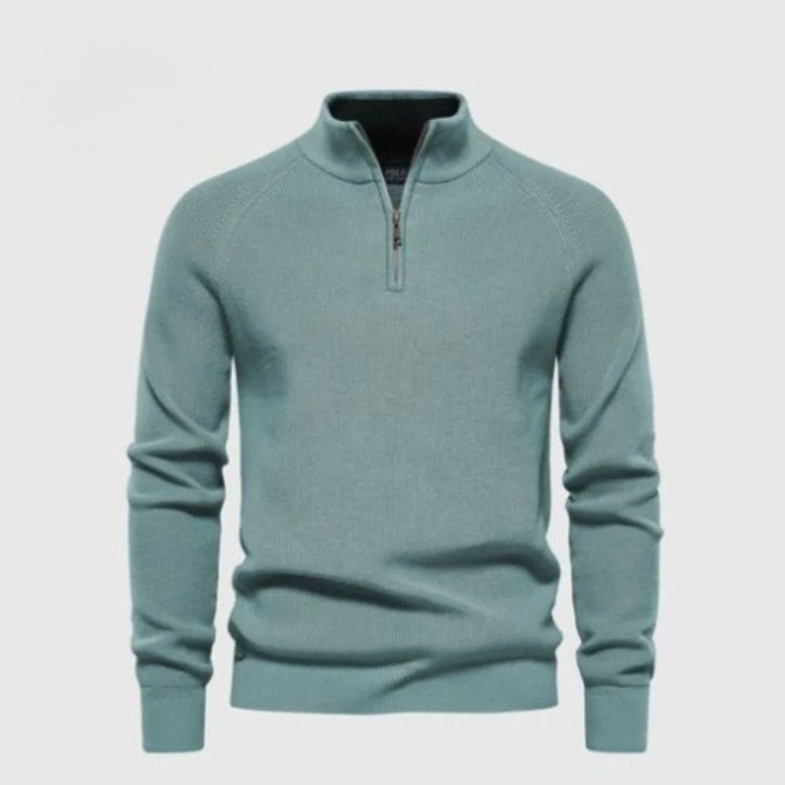 Half Refined Pure Zip Pullover