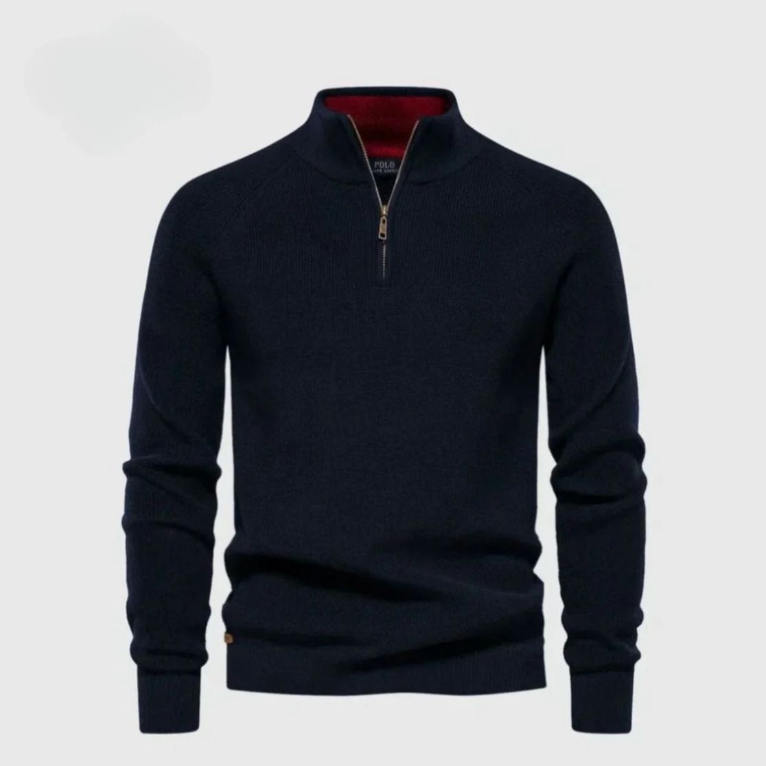 Half Refined Pure Zip Pullover