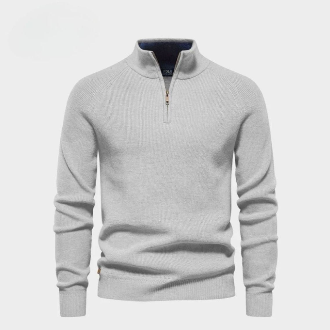 Half Refined Pure Zip Pullover