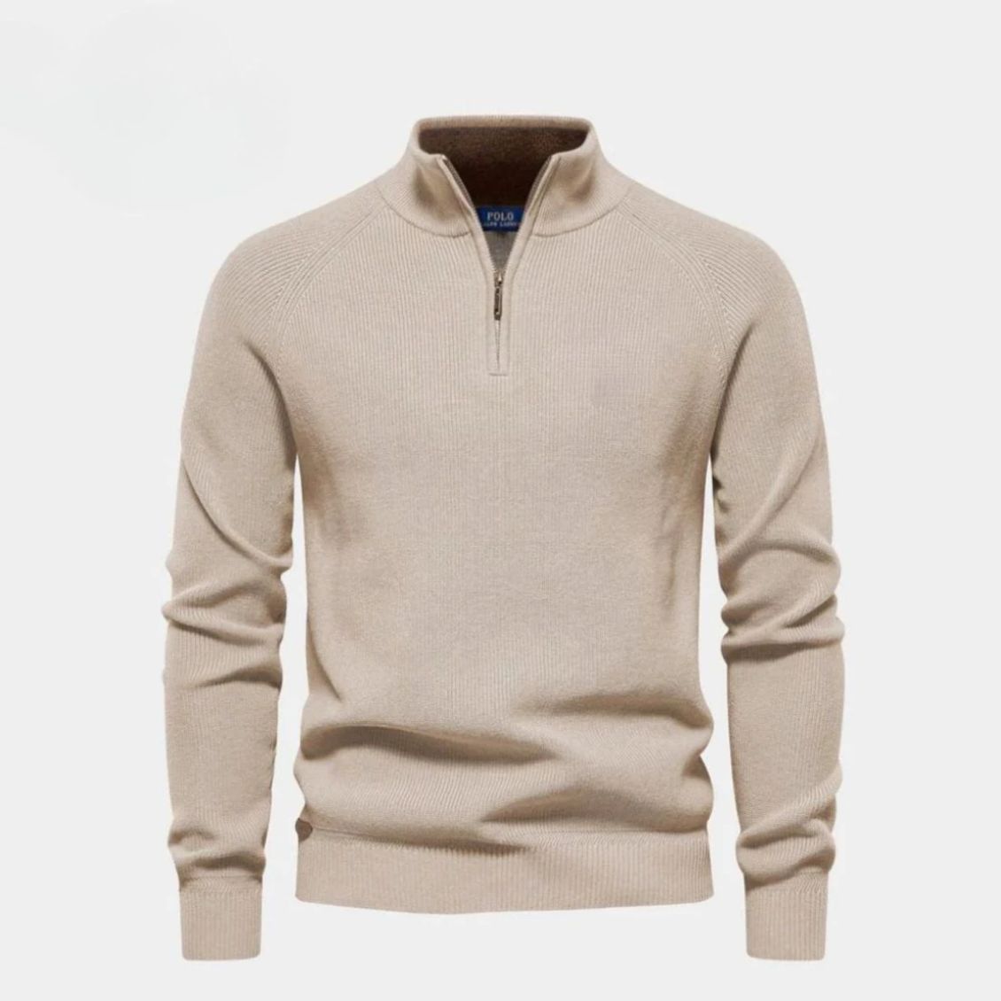 Half Refined Pure Zip Pullover